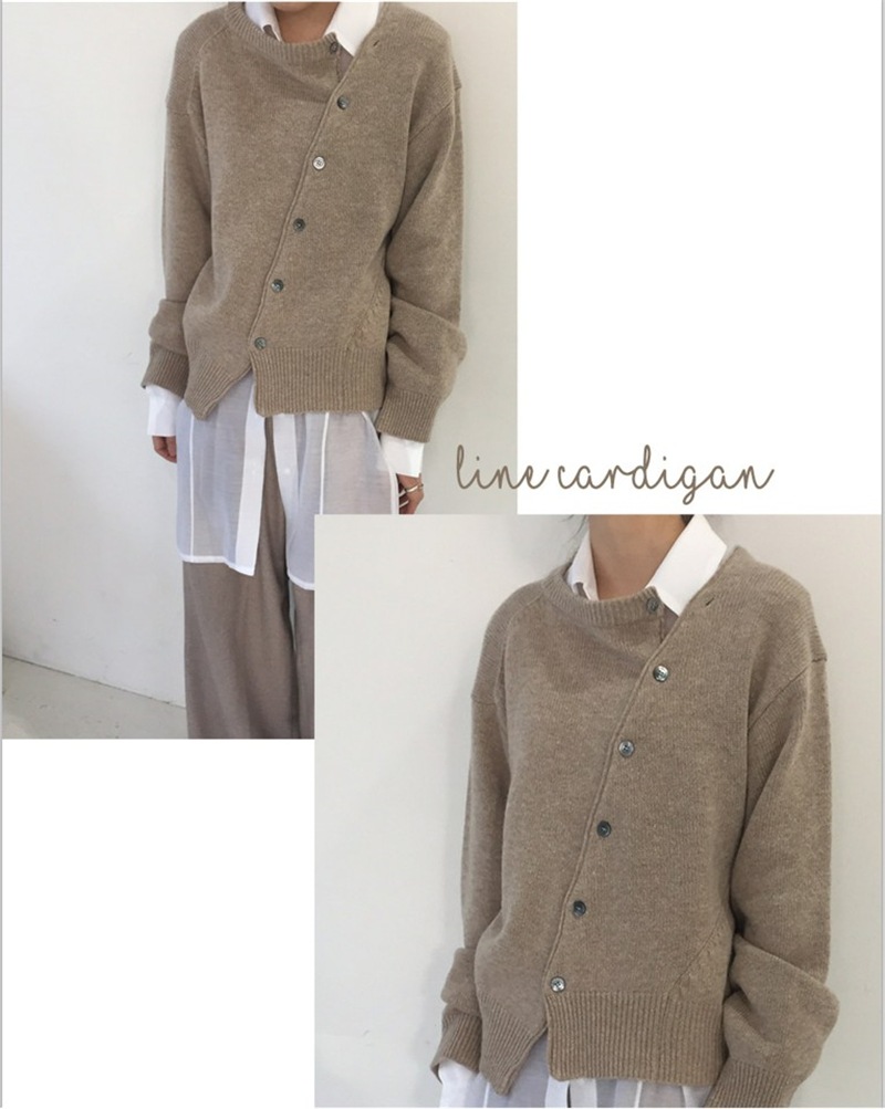 【送料無料】レディース 長袖 ニット カーディガン 斜めのバックル セーター ジャケット 【送料無料】レディース 長袖 ニット カーディガン 斜めのバックル セーター ジャケット