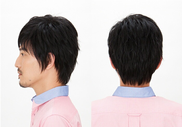 【メンズウィッグ】ワイルドショート（ブラック） [男性用 おしゃれ 変装 仮装 ウィッグ かつら] 【506277】