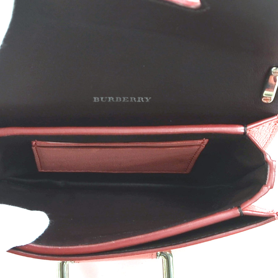 バーバリー BURBERRY 斜め掛けショルダーバッグ レザー ピンク レディース a0235