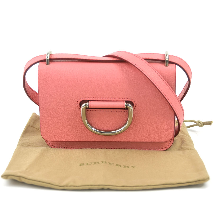 バーバリー BURBERRY 斜め掛けショルダーバッグ レザー ピンク レディース a0235