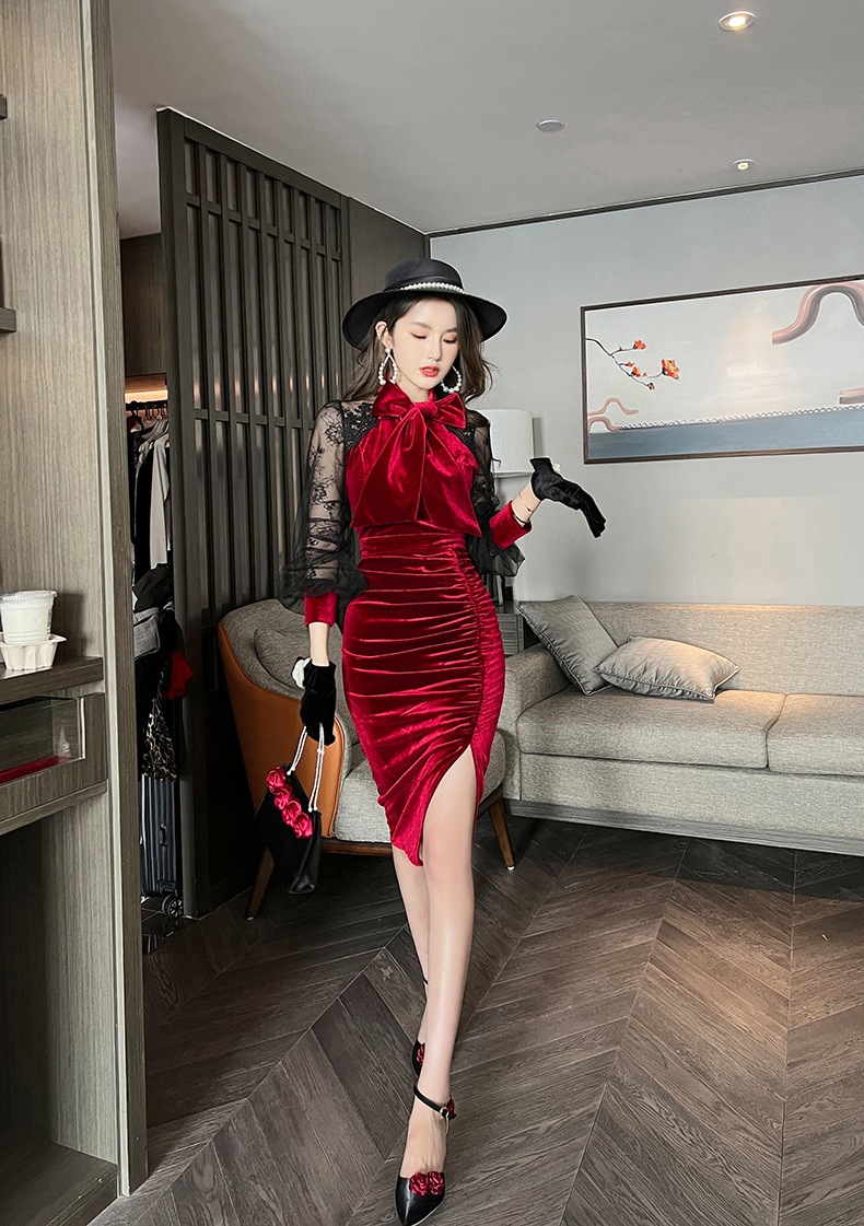 【Fellow 20%割】【JY.上品】 秋 タイトワンピース 蝶結び ベルベット パーティードレス 着痩せ 大人 お呼ばれ 同窓会 披露宴 卒業式 結婚式 ウェディング 二次会 成人式 【Fellow 20%割】【JY.上品】 秋 タイトワンピース 蝶結び ベルベット パーティードレス 着痩せ 大人 お呼ばれ 同窓会 披露宴 卒業式 結婚式 ウェディング 二次会 成人式