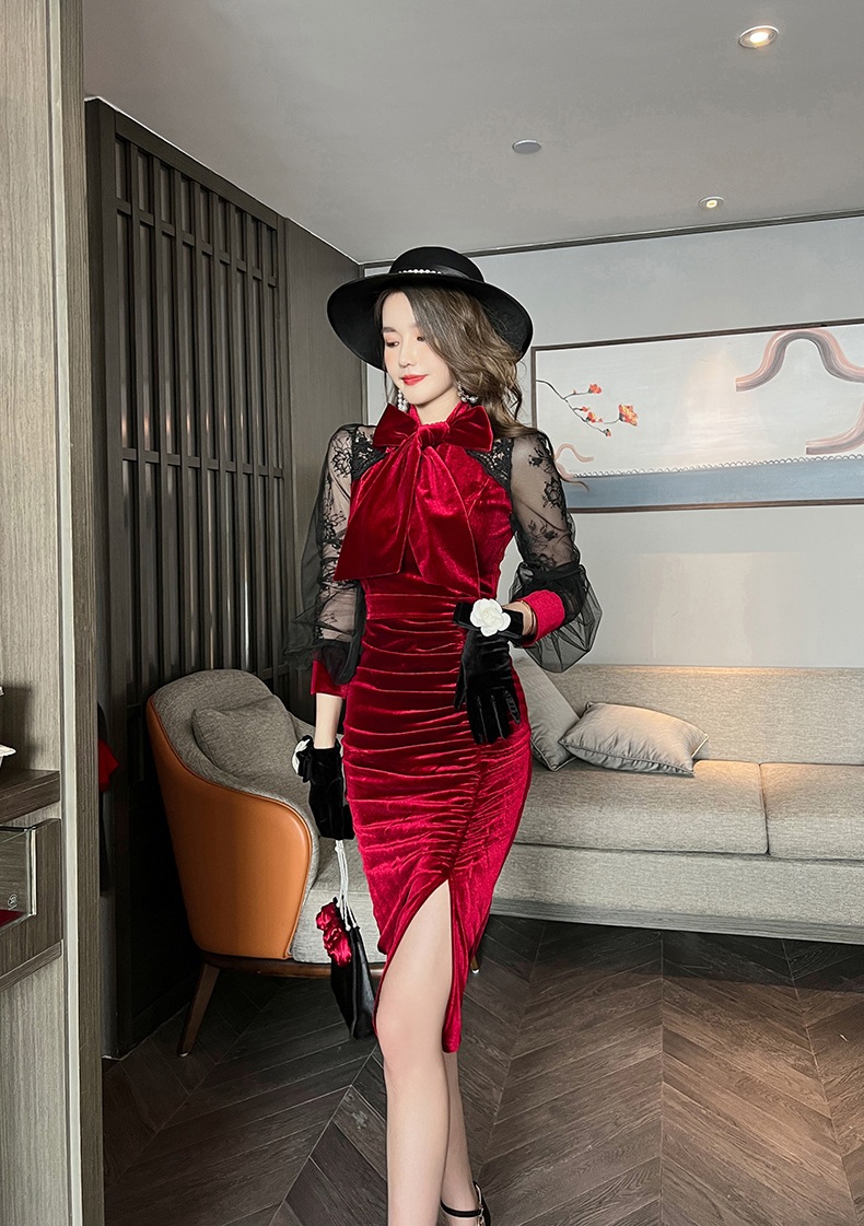 【Fellow 20%割】【JY.上品】 秋 タイトワンピース 蝶結び ベルベット パーティードレス 着痩せ 大人 お呼ばれ 同窓会 披露宴 卒業式 結婚式 ウェディング 二次会 成人式 【Fellow 20%割】【JY.上品】 秋 タイトワンピース 蝶結び ベルベット パーティードレス 着痩せ 大人 お呼ばれ 同窓会 披露宴 卒業式 結婚式 ウェディング 二次会 成人式