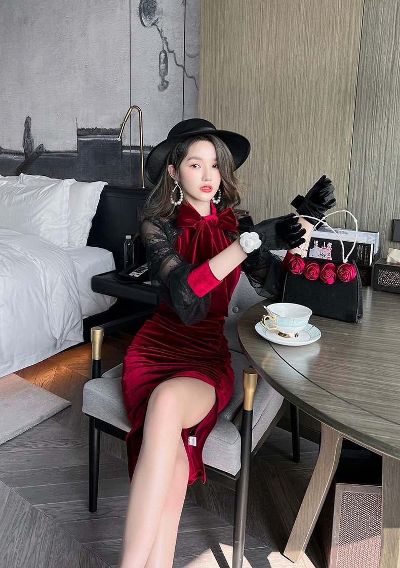 【Fellow 20%割】【JY.上品】 秋 タイトワンピース 蝶結び ベルベット パーティードレス 着痩せ 大人 お呼ばれ 同窓会 披露宴 卒業式 結婚式 ウェディング 二次会 成人式 【Fellow 20%割】【JY.上品】 秋 タイトワンピース 蝶結び ベルベット パーティードレス 着痩せ 大人 お呼ばれ 同窓会 披露宴 卒業式 結婚式 ウェディング 二次会 成人式