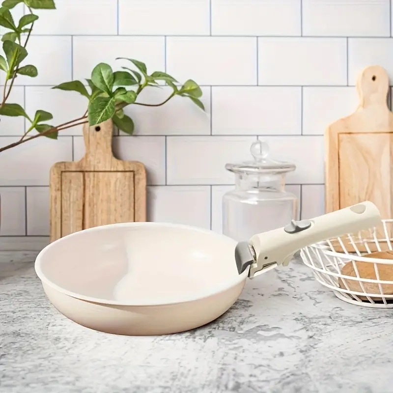 15個のエレガントな解体ハンドルスタック可能なフライパン&ソースパン - アルミニウム充電なし家庭料理にキッチンエッセンスミニマリストデザイン耐久性のある調理器具