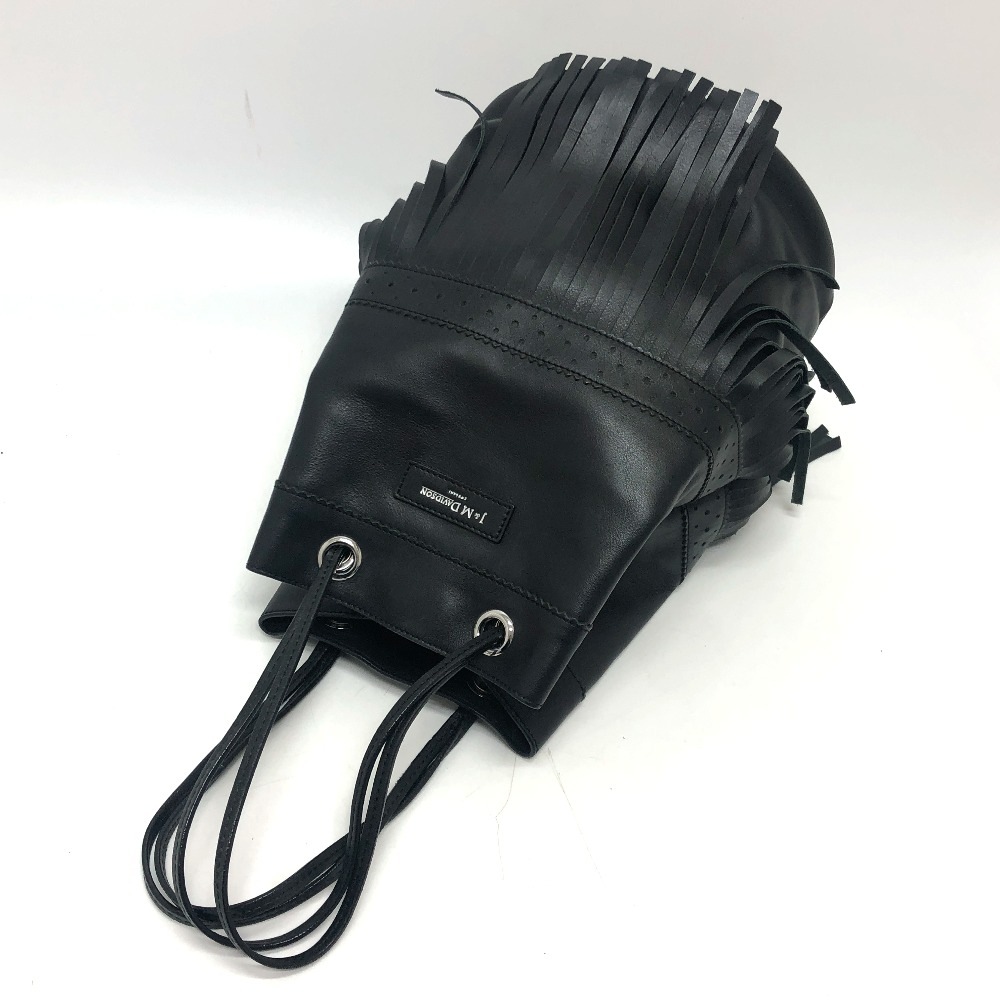J&M Davidson ジェイアンドエムデヴィッドソン ショルダーバッグ ロゴ フリンジ カバン カーニバル 2WAＹハンドバック レザー ブラック