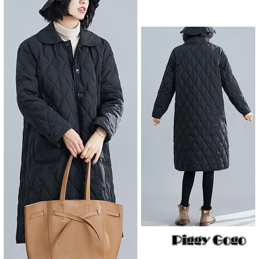 中綿コート レディース ロングコート 冬服 綿入れ 防寒着 暖かい 薄手 軽量 カジュアル オシャレ アウター ゆったり きれいめ 大きい ファー 長袖 通勤