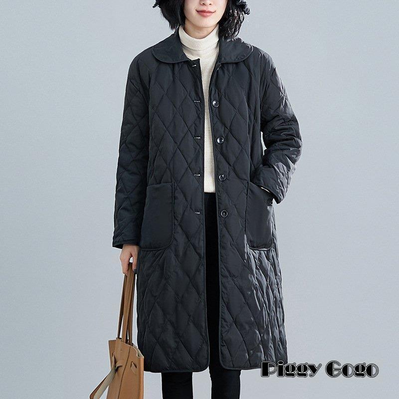 中綿コート レディース ロングコート 冬服 綿入れ 防寒着 暖かい 薄手 軽量 カジュアル オシャレ アウター ゆったり きれいめ 大きい ファー 長袖 通勤