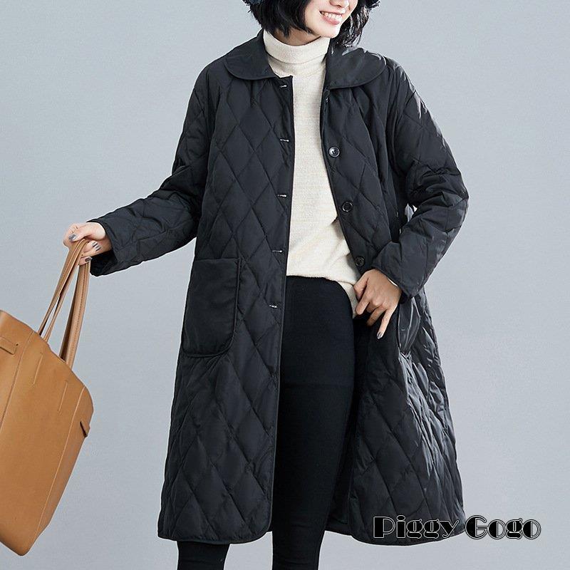 中綿コート レディース ロングコート 冬服 綿入れ 防寒着 暖かい 薄手 軽量 カジュアル オシャレ アウター ゆったり きれいめ 大きい ファー 長袖 通勤