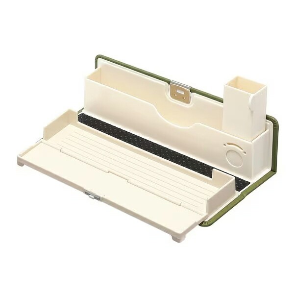 （まとめ買い）筆箱 ペンもスマも立てられるペンケース オトバコ オリーブ PCO213-200-OL [x3]