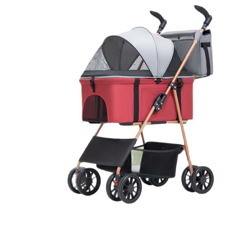 【急速出荷】ペットカート犬猫外出軽量折り畳み式分離ドッグラン猫バッグ手押し犬引き車 【急速出荷】ペットカート犬猫外出軽量折り畳み式分離ドッグラン猫バッグ手押し犬引き車