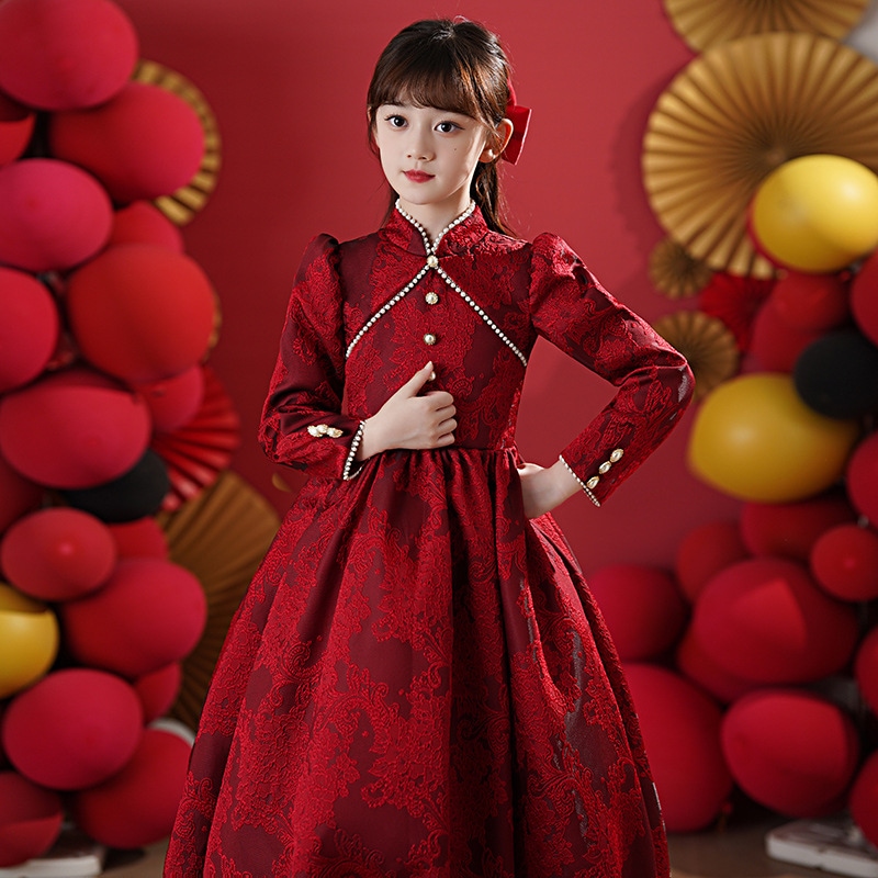 女の子のドレス2025バースデープリンセスドレス子供の女の子の女の子ホストピアノショー春と夏 女の子のドレス2025バースデープリンセスドレス子供の女の子の女の子ホストピアノショー春と夏