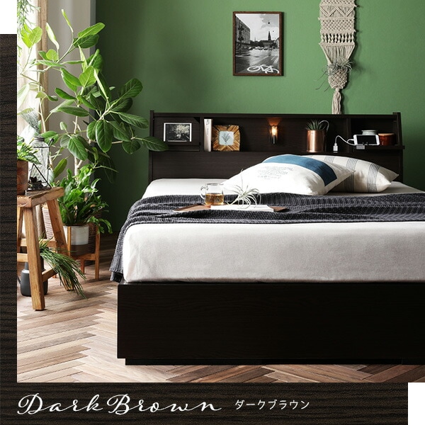 ベッド 収納付 木製 『ベルデン』 セミダブル 海外製ボンネルコイルマットレス付 ホワイト