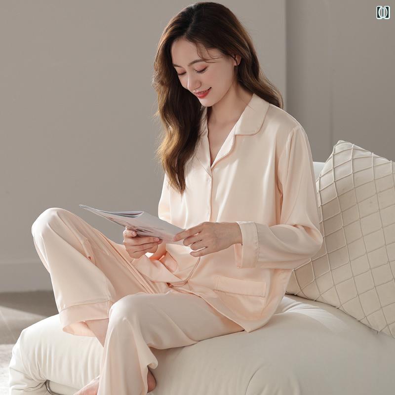 パジャマ ママ レディース ハイエンド シルクパジャマ レディース 春秋 ホーム 服 ギフト ボックス フェイク シルク 中年 母 夏の 冷感 スーツ パジャマ ママ レディース ハイエンド シルクパジャマ レディース 春秋 ホーム 服 ギフト ボックス フェイク シルク 中年 母 夏の 冷感 スーツ