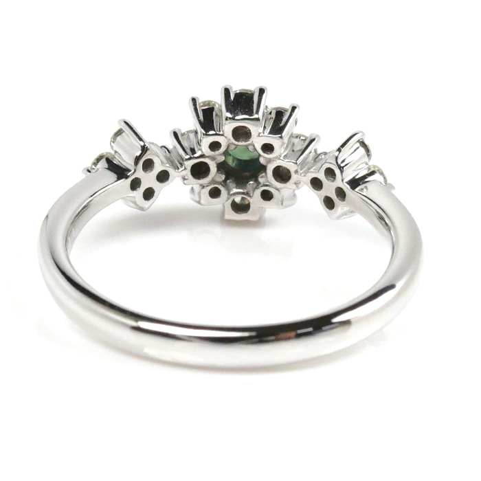 ESTELLE エステール K18WG ホワイトゴールド リング・指輪 アレキサンドライト0.14ct ダイヤモンド 8号 2.6g レディース 中古 美品 ESTELLE エステール K18WG ホワイトゴールド リング・指輪 アレキサンドライト0.14ct ダイヤモンド 8号 2.6g レディース 中古 美品