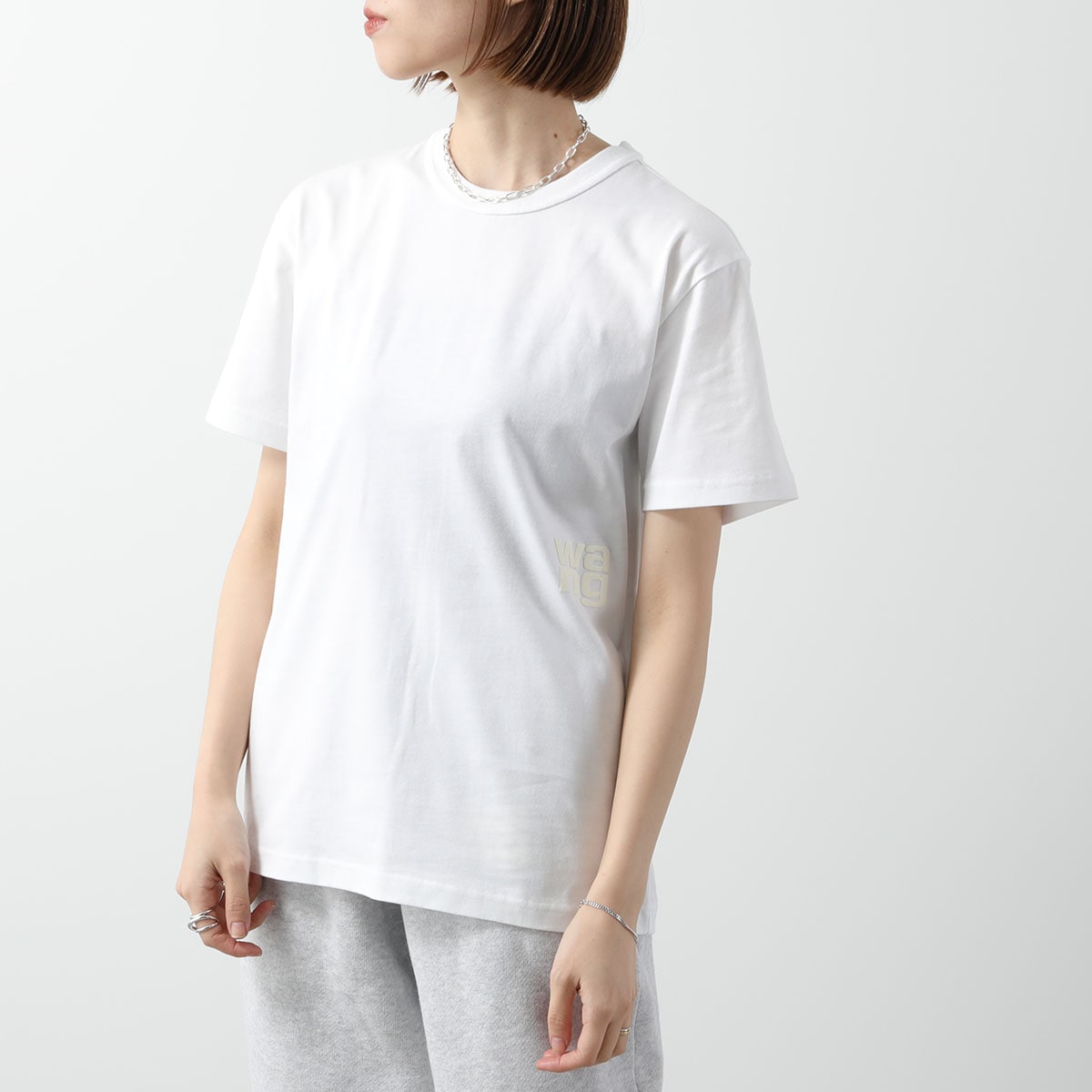 ALEXANDER WANG アレキサンダーワン Tシャツ 4CC3221357 4CC3241520 レディース 半袖 カットソー ロゴT コットン クルーネック カラー3色 ALEXANDER WANG アレキサンダーワン Tシャツ 4CC3221357 4CC3241520 レディース 半袖 カットソー ロゴT コットン クルーネック カラー3色