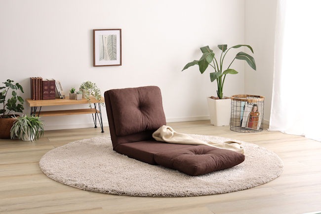 3Wayソファーベッド幅55 コンパクト リクライニング ローソファ 1