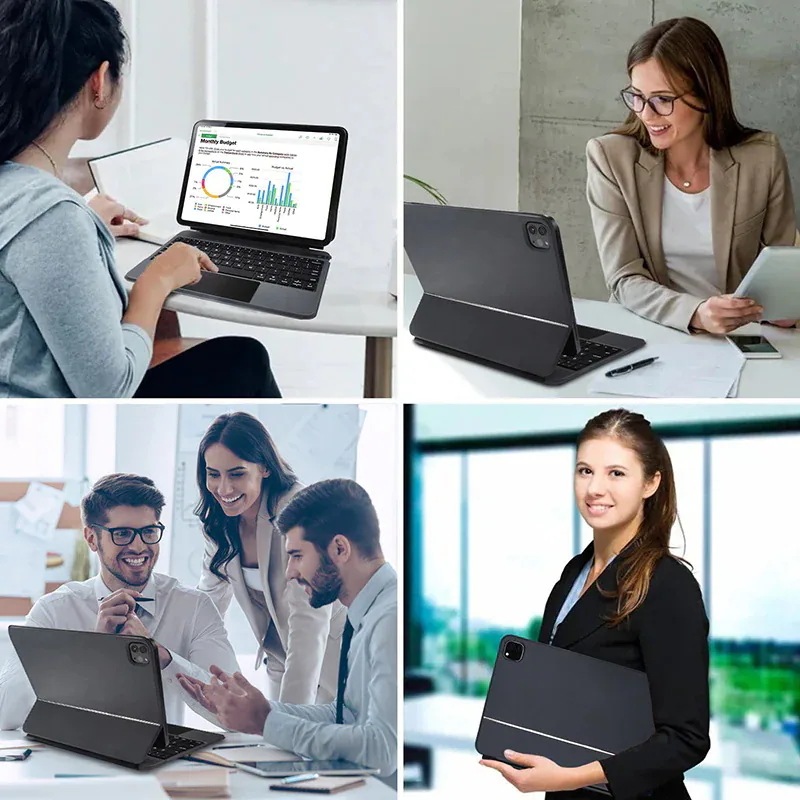 新しい Ipadpro11 10.9 マジックタブレットレザーケースに最適一体型サスペンション磁気バックライトタッチ Bluetooth キーボード