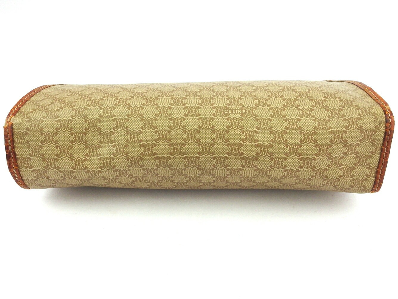 クラッチバッグ セカンドバッグ マカダム レディース メンズ ベージュ ブラウン 中古