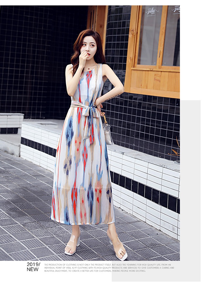 ワンピース ロング丈 袖なし ノースリーブ ラウンドネック Aライン シフォン ウエストリボン ハイウエスト 透け感 ポリエステル カジュアル おしゃれ お洒落 レトロ エスニック 大人可愛い 存在感 ワンピース ロング丈 袖なし ノースリーブ ラウンドネック Aライン シフォン ウエストリボン ハイウエスト 透け感 ポリエステル カジュアル おしゃれ お洒落 レトロ エスニック 大人可愛い 存在感