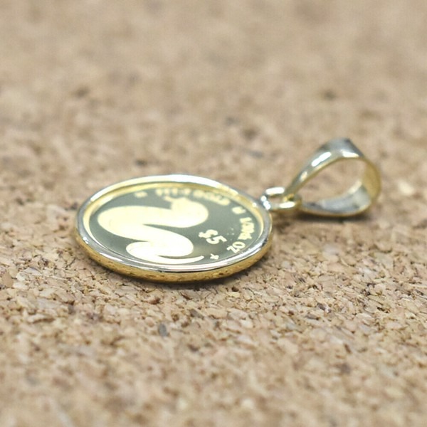 純金　コインペンダント　2025年干支　蛇　Snake　1/30オンス ペンダントトップ