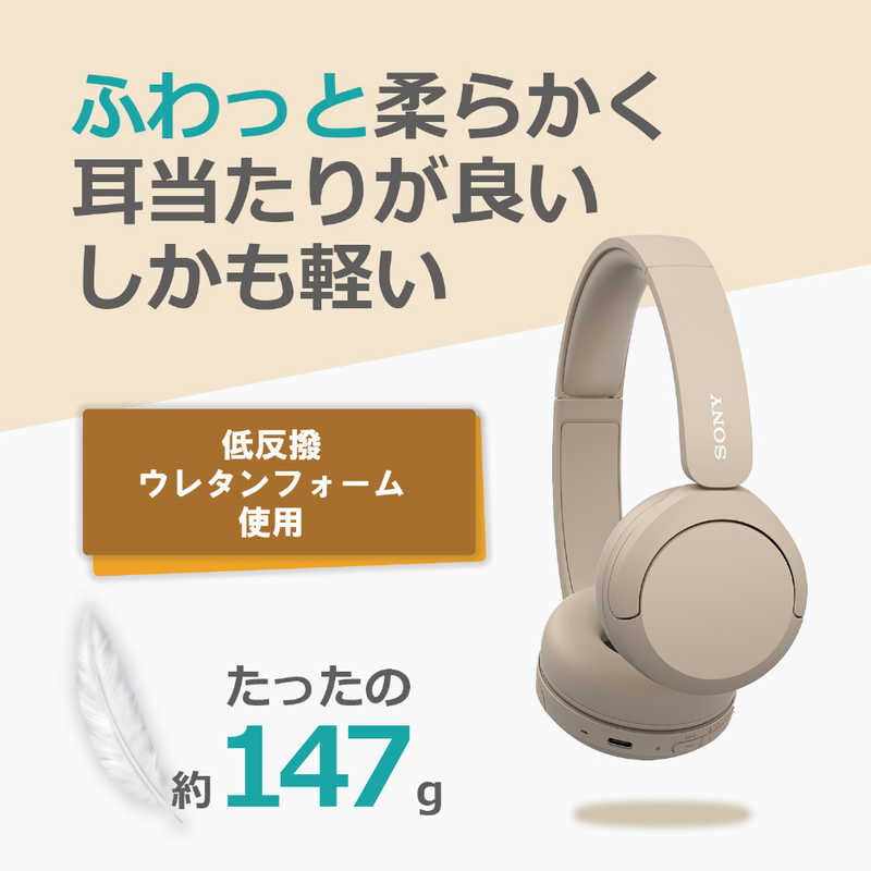 ソニー　SONY　ブルートゥースヘッドホン ブラック［リモコン・マイク対応 /Bluetooth］　WH-CH520 BZ