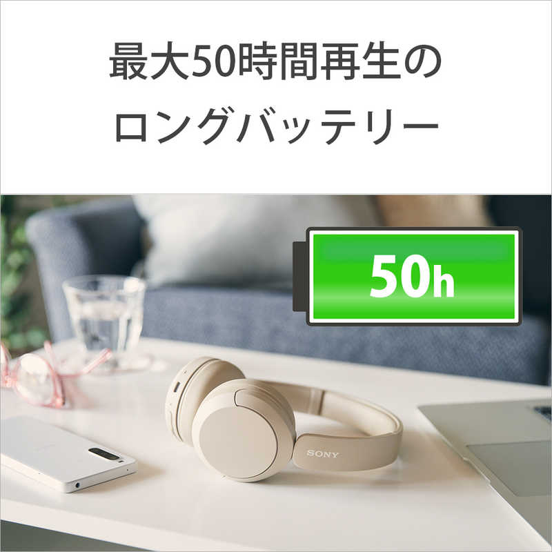 ソニー　SONY　ブルートゥースヘッドホン ブラック［リモコン・マイク対応 /Bluetooth］　WH-CH520 BZ