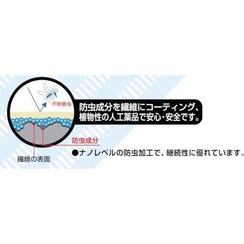TRUSCO(トラスコ) 虫よけメッシュパーカー L~LLサイズ サファリグリーン MPK-F2-KH
