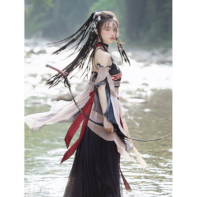 Qoo10] 少数民族の衣装エキゾチックな漢服黒のハニ : レディース服