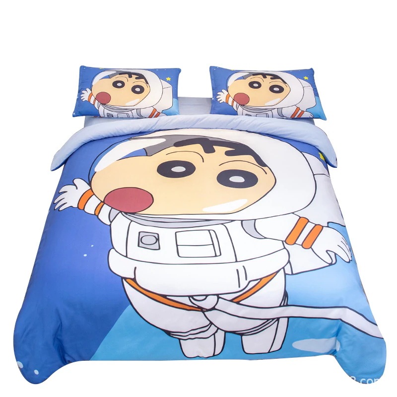 厳選純綿 ホームダブル 1.8m 4枚セット 漫画 アニメ クレヨンしんちゃん 子供 男の子 女の子 綿3点セット 厳選純綿 ホームダブル 1.8m 4枚セット 漫画 アニメ クレヨンしんちゃん 子供 男の子 女の子 綿3点セット