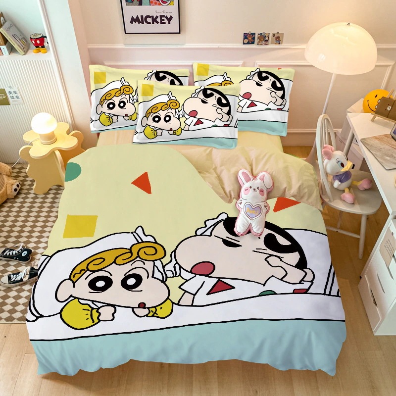 厳選純綿 ホームダブル 1.8m 4枚セット 漫画 アニメ クレヨンしんちゃん 子供 男の子 女の子 綿3点セット 厳選純綿 ホームダブル 1.8m 4枚セット 漫画 アニメ クレヨンしんちゃん 子供 男の子 女の子 綿3点セット