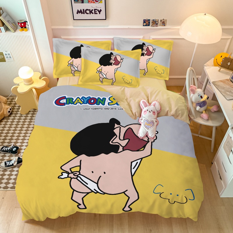 厳選純綿 ホームダブル 1.8m 4枚セット 漫画 アニメ クレヨンしんちゃん 子供 男の子 女の子 綿3点セット 厳選純綿 ホームダブル 1.8m 4枚セット 漫画 アニメ クレヨンしんちゃん 子供 男の子 女の子 綿3点セット