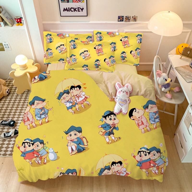 厳選純綿 ホームダブル 1.8m 4枚セット 漫画 アニメ クレヨンしんちゃん 子供 男の子 女の子 綿3点セット 厳選純綿 ホームダブル 1.8m 4枚セット 漫画 アニメ クレヨンしんちゃん 子供 男の子 女の子 綿3点セット