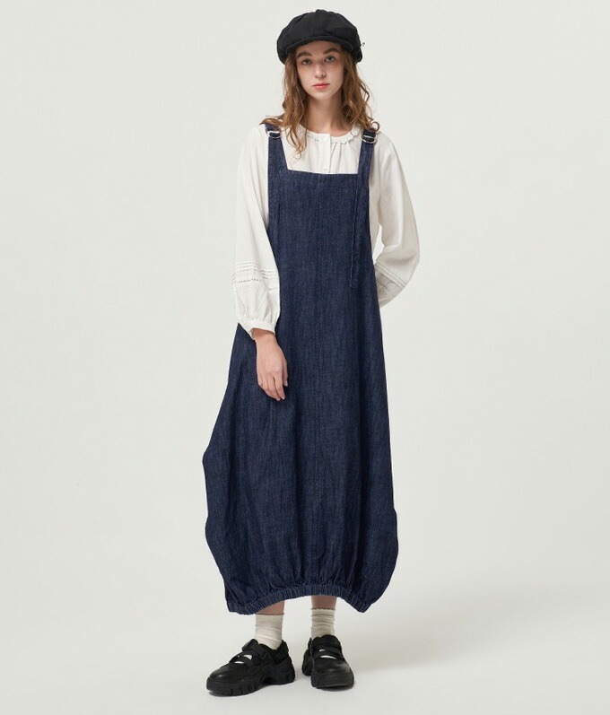 ジャンパースカート バルーンワンピース ジャンスカ レディース デニムワンピース オールインーワン ロング カジュアル ナチュラル 体型カバー ゆったり サロペット 重ね着 大きいサイズ ジャンパースカート バルーンワンピース ジャンスカ レディース デニムワンピース オールインーワン ロング カジュアル ナチュラル 体型カバー ゆったり サロペット 重ね着 大きいサイズ