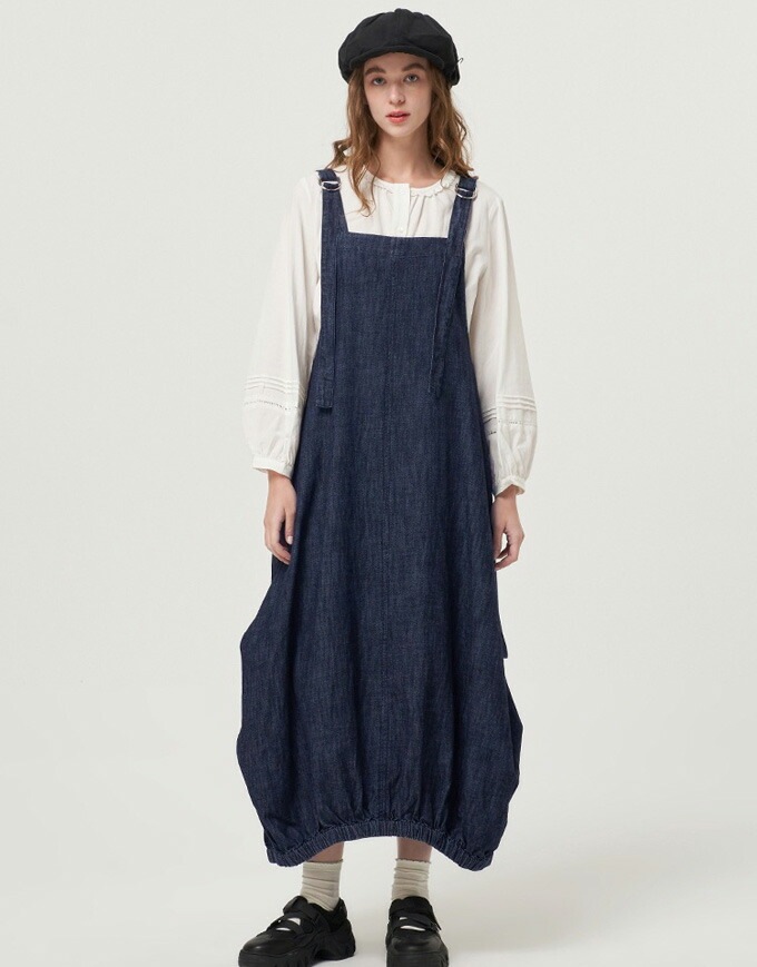 ジャンパースカート バルーンワンピース ジャンスカ レディース デニムワンピース オールインーワン ロング カジュアル ナチュラル 体型カバー ゆったり サロペット 重ね着 大きいサイズ ジャンパースカート バルーンワンピース ジャンスカ レディース デニムワンピース オールインーワン ロング カジュアル ナチュラル 体型カバー ゆったり サロペット 重ね着 大きいサイズ