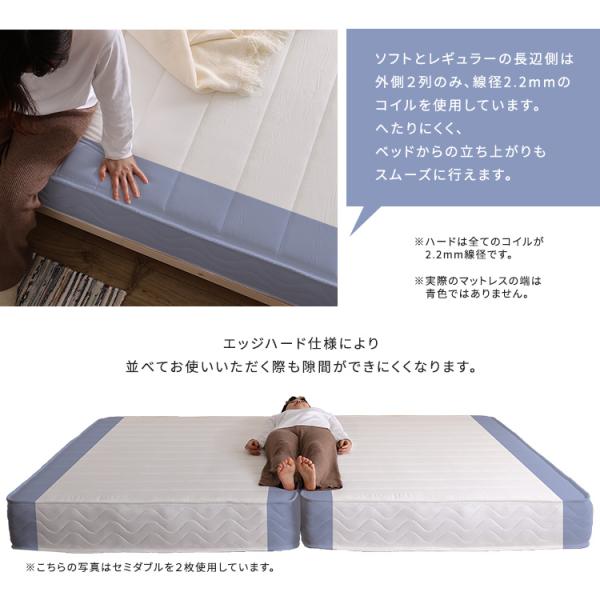マットレス コイルマットレス ダブル ポケットコイル 日本製 清潔 安全安心 圧縮ロール梱包