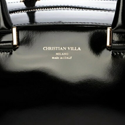 CHRISTIAN VILLA クリスチャンヴィラ ハンド バッグ 2WAY ショルダーバッグ レディース イタリア製 牛革 ガラスレザー 6150 柳橋唯さん着用モデル 6218 新カラー 25SS