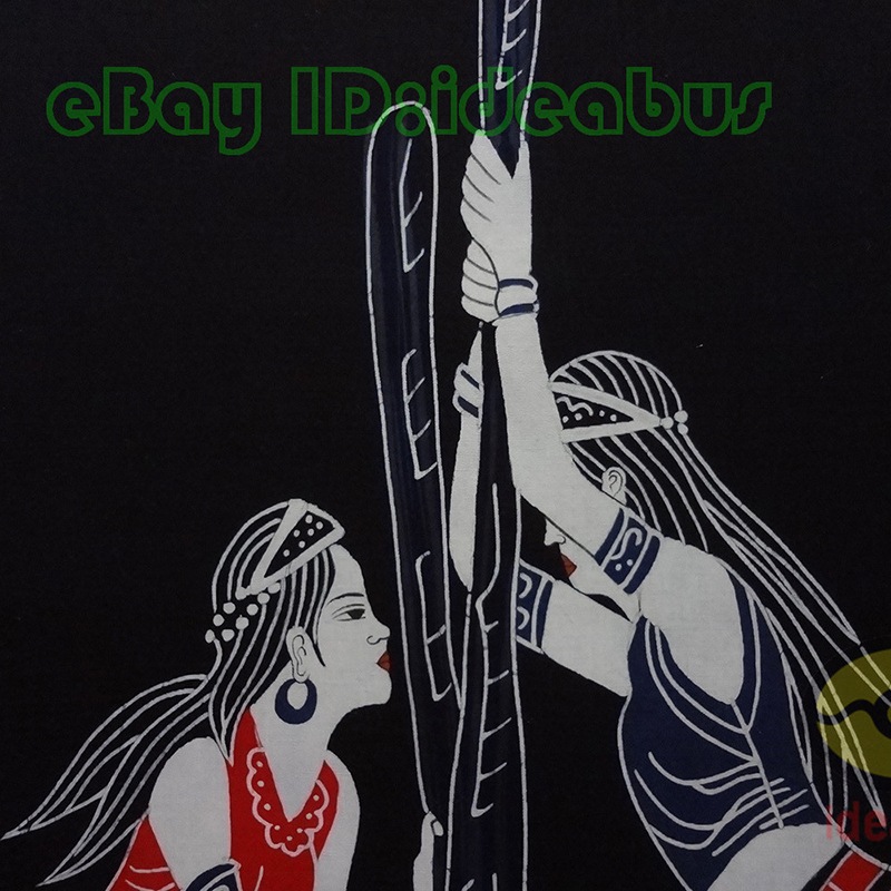 Chinese Painting Style Wall Decor Hanging Scroll Batik Tapestry Mortar Rice Wa Ethnic Girls 140x80cm Chinese Painting Style Wall Decor Hanging Scroll Batik Tapestry Mortar Rice Wa Ethnic Girls 140x80cm