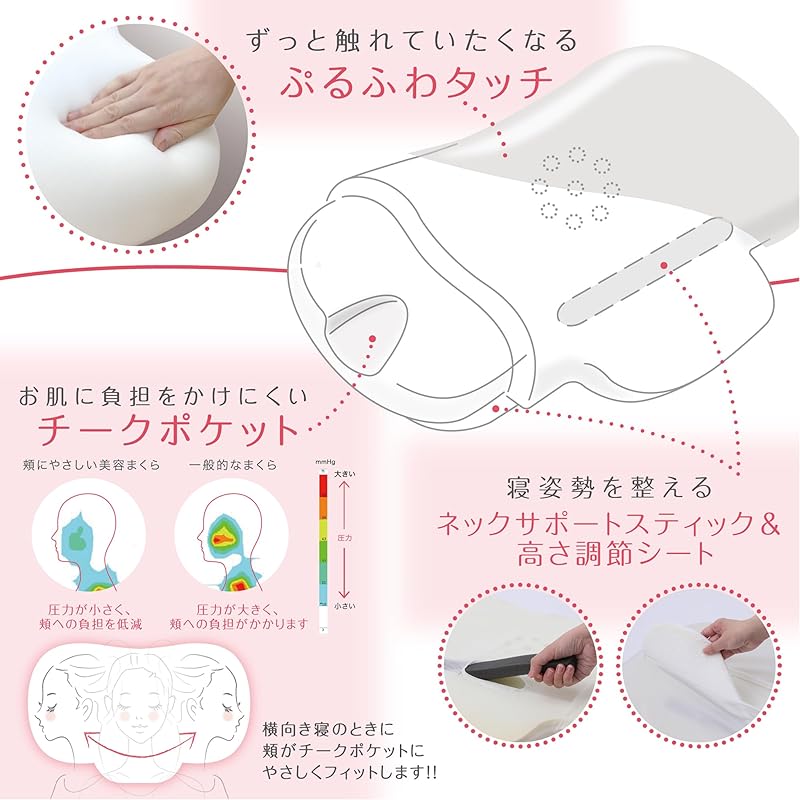 nishikawa 【 西川 】newmine 頬にやさしい美容まくら 枕 60X45X12cm チークポケットで頰への圧力を軽減 肌への過度な刺激を防ぐ 首筋にフィット 高さ調節 ぷるふわ やわらか nishikawa 【 西川 】newmine 頬にやさしい美容まくら 枕 60X45X12cm チークポケットで頰への圧力を軽減 肌への過度な刺激を防ぐ 首筋にフィット 高さ調節 ぷるふわ やわらか