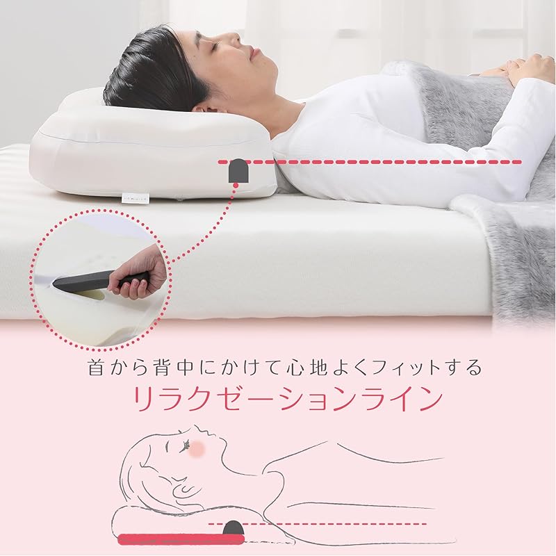 nishikawa 【 西川 】newmine 頬にやさしい美容まくら 枕 60X45X12cm チークポケットで頰への圧力を軽減 肌への過度な刺激を防ぐ 首筋にフィット 高さ調節 ぷるふわ やわらか nishikawa 【 西川 】newmine 頬にやさしい美容まくら 枕 60X45X12cm チークポケットで頰への圧力を軽減 肌への過度な刺激を防ぐ 首筋にフィット 高さ調節 ぷるふわ やわらか