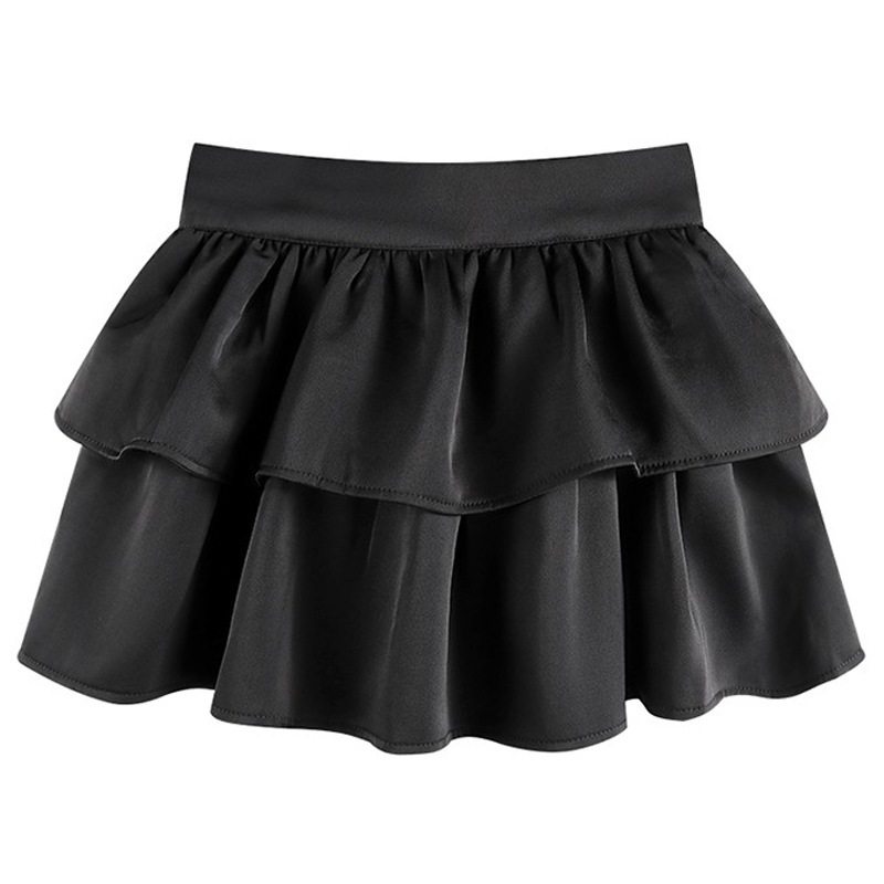 【1つ買うと10つ無料】春と夏の女性のためのサタリウムソリッドカラーケーキスカートハイウエストスリムでふっくらとした ラインの甘い短いスカート 【1つ買うと10つ無料】春と夏の女性のためのサタリウムソリッドカラーケーキスカートハイウエストスリムでふっくらとした ラインの甘い短いスカート