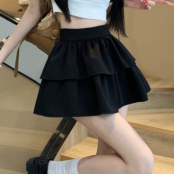 【1つ買うと10つ無料】春と夏の女性のためのサタリウムソリッドカラーケーキスカートハイウエストスリムでふっくらとした ラインの甘い短いスカート 【1つ買うと10つ無料】春と夏の女性のためのサタリウムソリッドカラーケーキスカートハイウエストスリムでふっくらとした ラインの甘い短いスカート