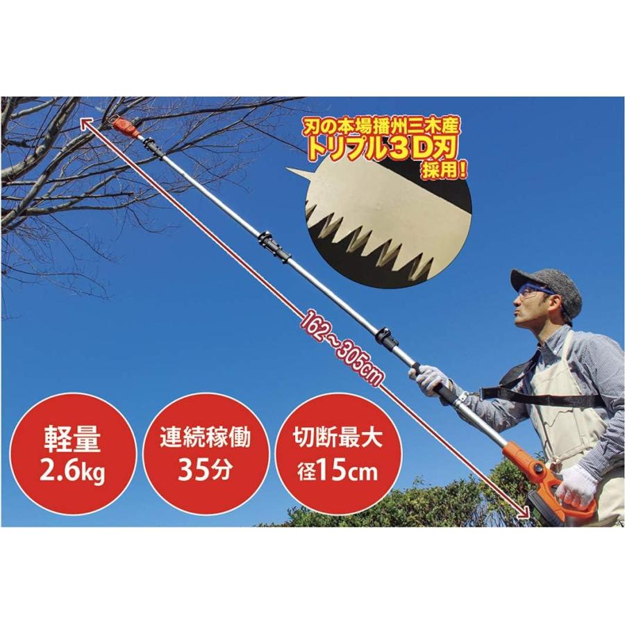 電動 のこぎり コードレス 高枝 園芸 DIY 24V 3m LSC21P-JP YARD FORCE 電動 のこぎり コードレス 高枝 園芸 DIY 24V 3m LSC21P-JP YARD FORCE