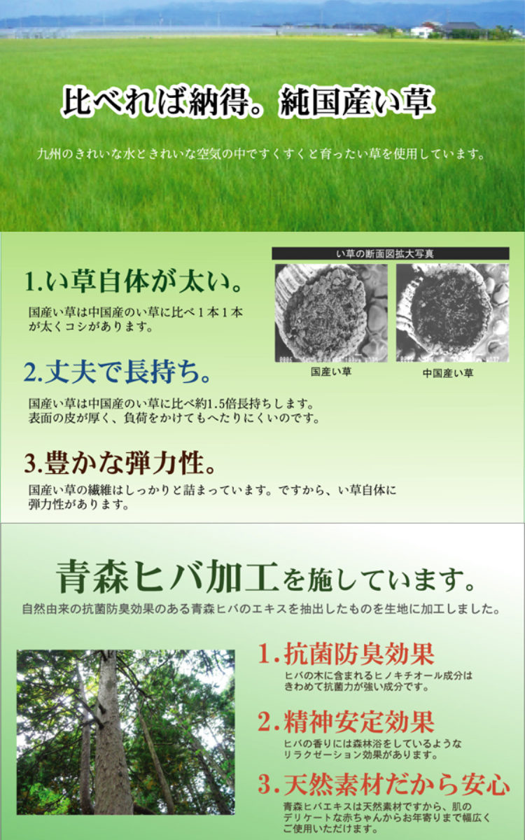 ござ 純国産 い草花ござカーペット 京刺子 江戸間4.5畳（約261x261cm） 裏貼りあり 敷物 ラグ マット い草マット い草カーペット 絨毯 花ござ 茣蓙 江戸間 4.5畳 正方形_4