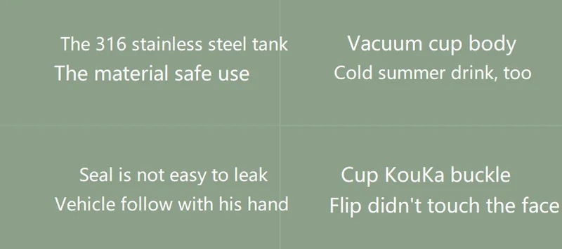 納期21日:Youpin毎日の要素ポータブルウォーターカップコーヒーカップ316ステンレス鋼安全シール420mlコールドストレージサーモカップマウススナップ新しい 納期21日:Youpin毎日の要素ポータブルウォーターカップコーヒーカップ316ステンレス鋼安全シール420mlコールドストレージサーモカップマウススナップ新しい