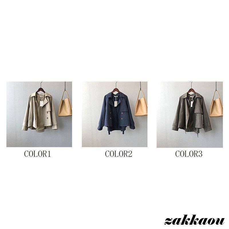 トレンチコート トレンチ コート キャンディスリーブ レディース アウター ショート丈 羽織り ゆったり 大きいサイズ 通勤 体型カバー 無地 おしやれ 通学 OL トレンチコート トレンチ コート キャンディスリーブ レディース アウター ショート丈 羽織り ゆったり 大きいサイズ 通勤 体型カバー 無地 おしやれ 通学 OL