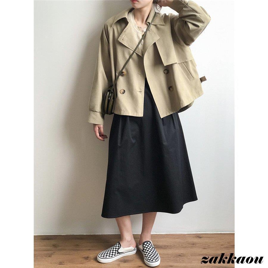 トレンチコート トレンチ コート キャンディスリーブ レディース アウター ショート丈 羽織り ゆったり 大きいサイズ 通勤 体型カバー 無地 おしやれ 通学 OL トレンチコート トレンチ コート キャンディスリーブ レディース アウター ショート丈 羽織り ゆったり 大きいサイズ 通勤 体型カバー 無地 おしやれ 通学 OL