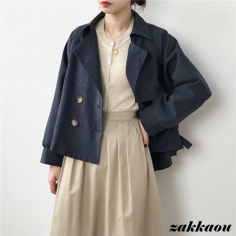 トレンチコート トレンチ コート キャンディスリーブ レディース アウター ショート丈 羽織り ゆったり 大きいサイズ 通勤 体型カバー 無地 おしやれ 通学 OL トレンチコート トレンチ コート キャンディスリーブ レディース アウター ショート丈 羽織り ゆったり 大きいサイズ 通勤 体型カバー 無地 おしやれ 通学 OL