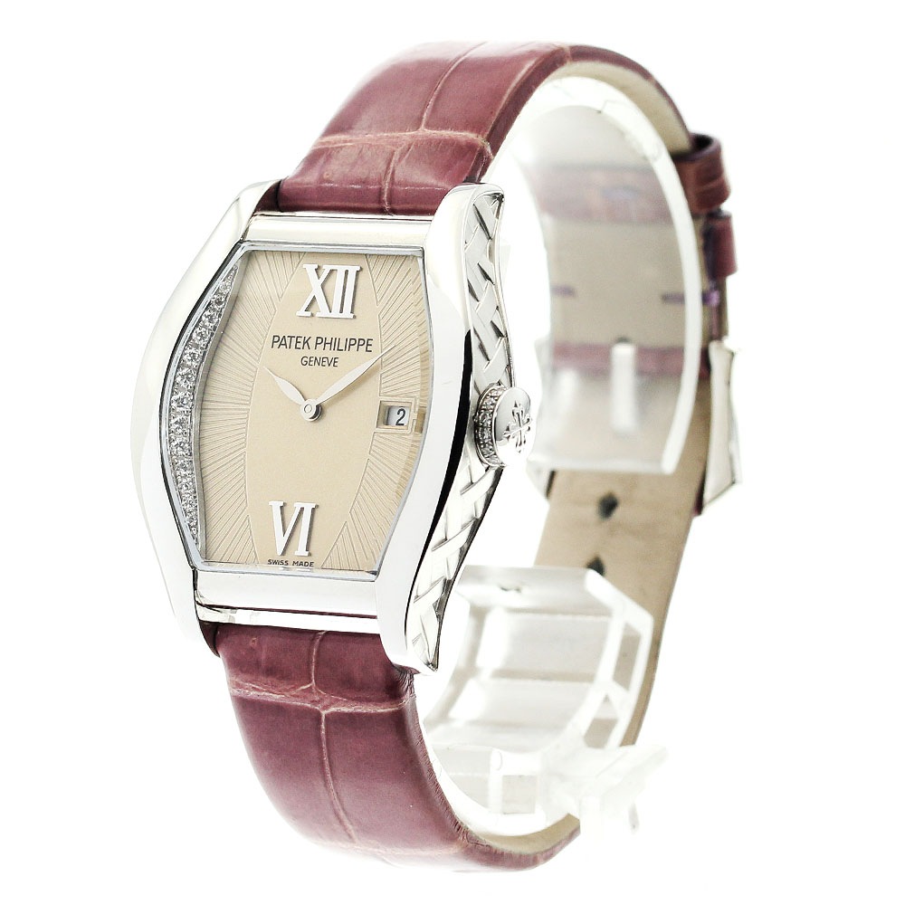 パテックフィリップ PATEK PHILIPPE 4949G ゴンドーロ K18WG ダイヤ デイト クォーツ レディース _832024【中古】 パテックフィリップ PATEK PHILIPPE 4949G ゴンドーロ K18WG ダイヤ デイト クォーツ レディース _832024【中古】