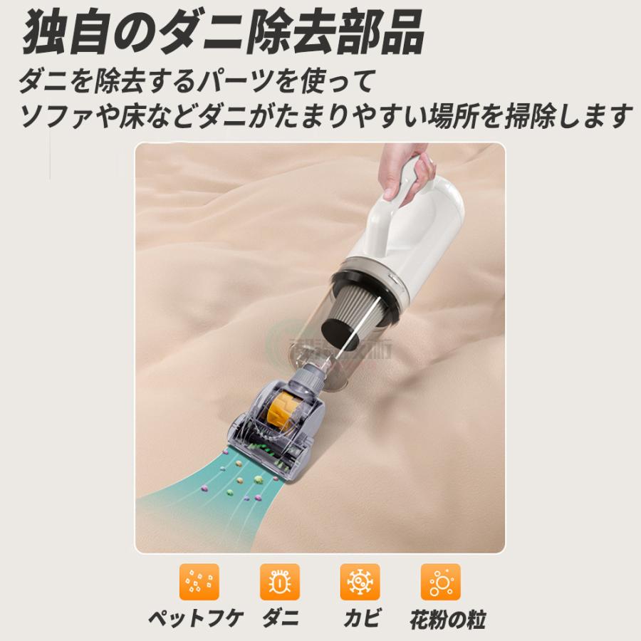掃除機 コードレス 強力 スティック型 サイクロン 充電式 シロカ 小型 4WAY 6000mAh ハンディ掃除機 1台4役 乾湿両用 軽量化 強力吸引 2023最新 コンパクト