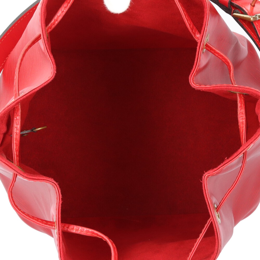 ルイヴィトン プチノエ エピ ショルダーバッグ エピレザー M44107 レッド LOUIS VUITTON 中古